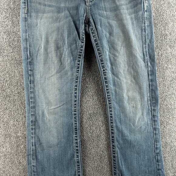 Miss Me Jeans Embellished Denim 30 Boot Cut Urban Embroidered Women ACTL 30X32 - Picture 4 of 16